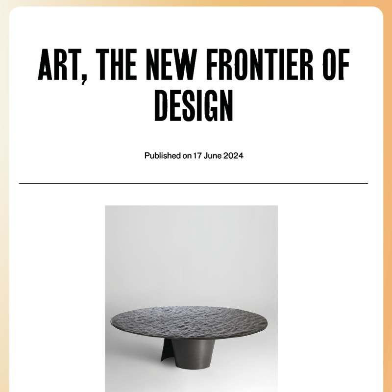 PARIS DESIGN WEEK - What's New? - L'art, la nouvelle frontière du design